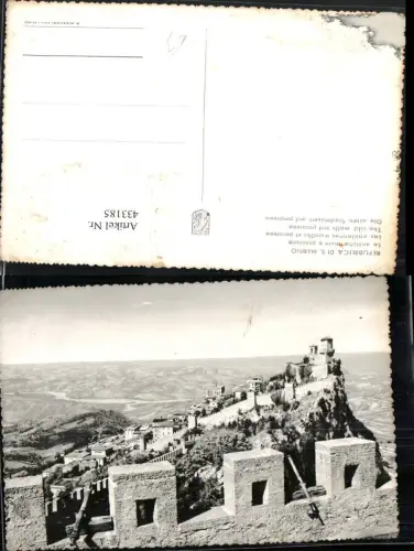 433185,San Marino Le antiche mura e panorama Stadtmauern Totale