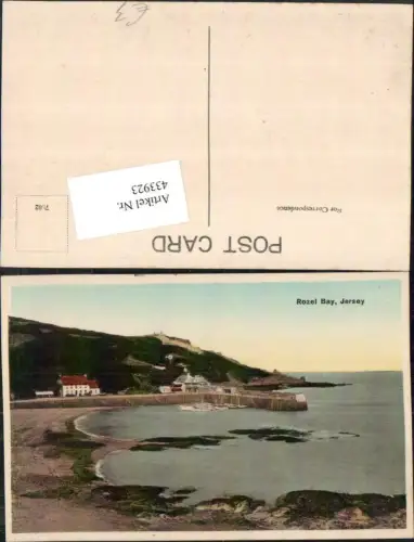 433923,Kanalinsel Jersey Rozel Bay Bucht Küste