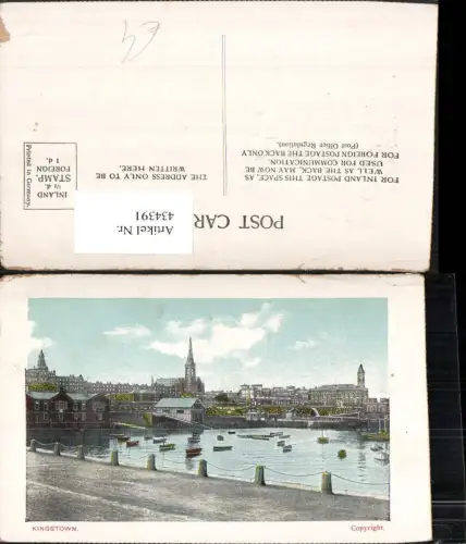 434391,Ireland Dublin Kingstown Teilansicht Hafen Boote