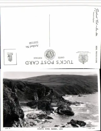 511150,Isle of Man Niarbyl Coastal Scene Küste pub Raphael Tuck