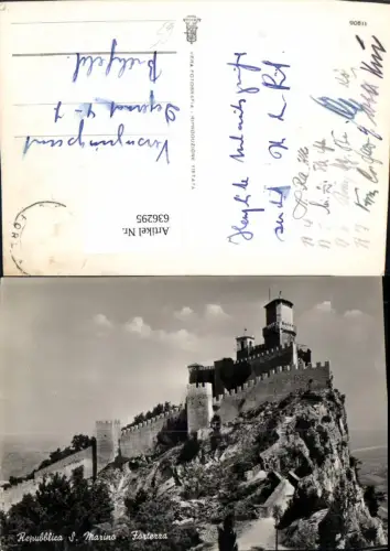 636295,Repubblica San Marino Fortezza Schloss