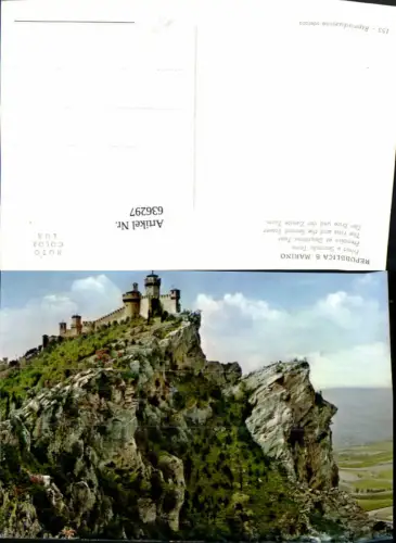 636297,Repubblica San Marino Prima e Seconda Torre Der Erste u. Zweite Turm