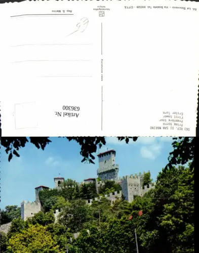 636300,Rep. Di San Marino Prima torre Erster Turm