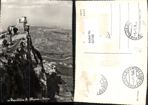 657160,Foto Ak Repubblica San Marino Rocca