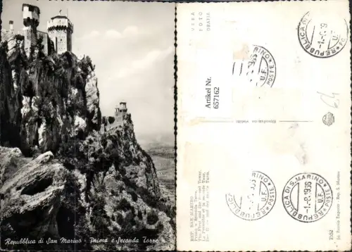 657162,Repubblica San Marino Prima e Seconda Torre