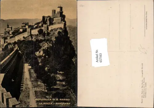 657163,Repubblica San Marino La Rocca Panorama