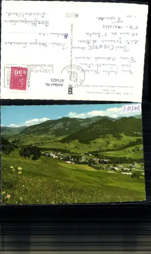 671423,Praz-sur-Arly Haute Savoie Vue generale et Massif du Mont Blanc France