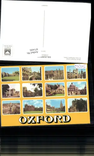 671435,Mehrbild Ak Oxford England Great Britain