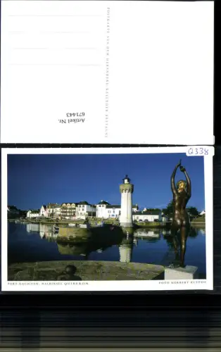671443,Port Haliguen Halbinsel Quiberon Statue Hafen Leuchtturm