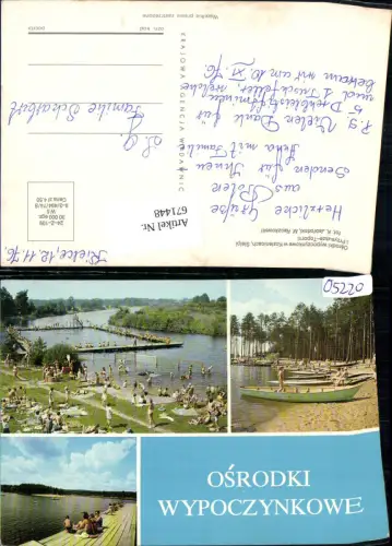 671448,Mehrbild Ak Osrodki Wypoczynkowe Strandleben Boote