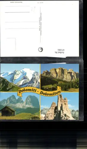 671991,Mehrbild Ak Dolomiti Dolomiten Cortina d Ampezzo Italy