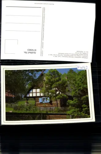 672003,Chalupa warminska z Nowego Kawkowa Ermländische Bauernhütte Nowe Kawkowo
