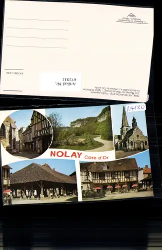 672011,Mehrbild Ak Nolay Cote de Or Vieilles maisons Les Roches du Bout du Monde France