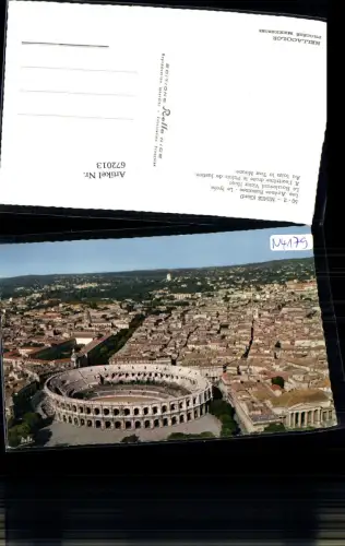 672013,Nimes Gard Les Arenes Romaines Le lycee Le Boulevard Victor Hugo France