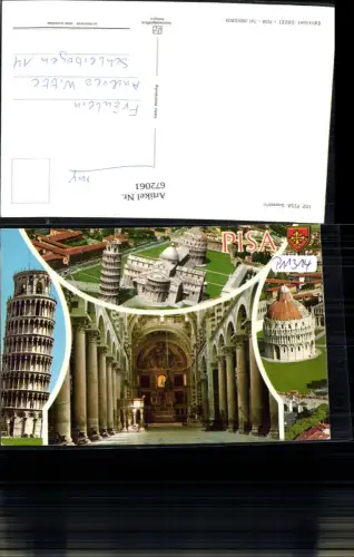 672061,Mehrbild Ak Pisa Souvenir Schiefe Turm v. Pisa Italy