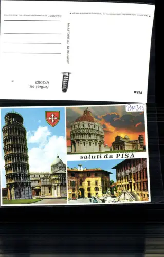 672062,Mehrbild Ak Saluti da Pisa Schiefe Turm Italy