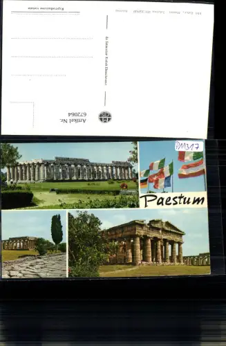 672064,Mehrbild Ak Capaccio Paestum Tempel Italy