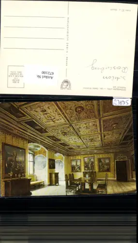 672100,Rozmberk Cesky Krumlov Hodovni sin Schloss Innenansicht Schloss Rosenberg