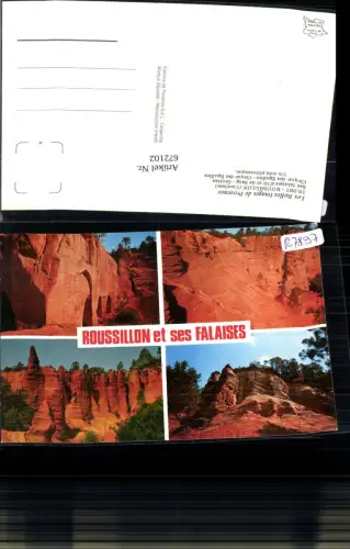 672102,Mehrbild Ak Roussillon Vaucluse Ses falaises d or et de Sang-Grottes France