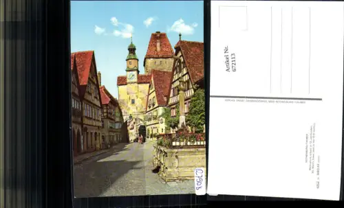 672113,Rothenburg Tauber Markusturm St Marks Tower Germany