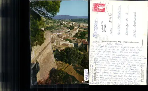 672125,Salernes Var Vue generale depuis le chateau France