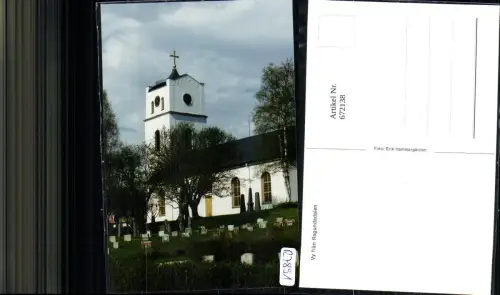 672138,Vy fran Ragundadalen Kirche Friedhof Gräber
