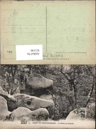411146,Gesteinsformation Foret de Fontainebleau La Roche qui Tremble