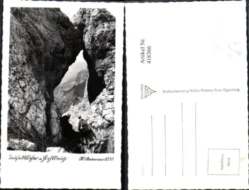418366,Foto Ak Teufelslöcher Hochkönig Mühlbach Gesteinsformation