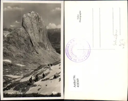 418369,Foto Ak Torsäule Hochkönig Mühlbach Wanderer Bergsteiger Gesteinsformation