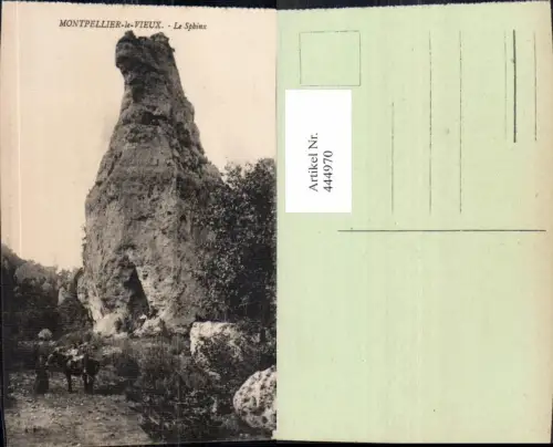 444970,Montpellier-le-Vieux Le Sphinx Gesteinsformation Felsen