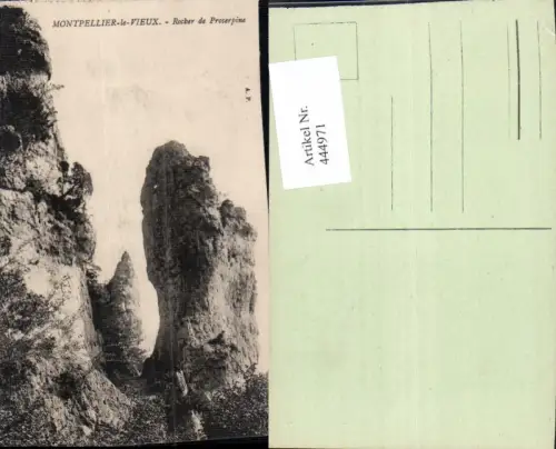444971,Montpellier-le-Vieux Rocher de Proserphine Gesteinsformation Felsen