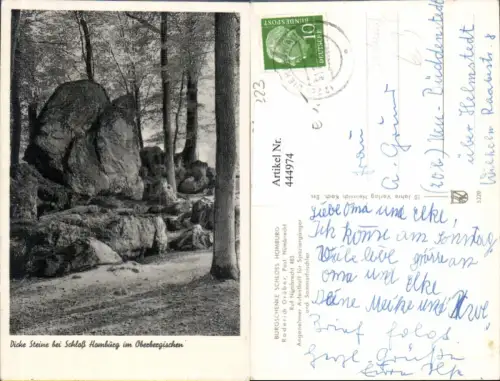 444974,Dicke Steine Schloß Homburg i. Oberbergischen Gesteinsformation Felsen