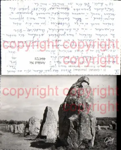 464721,Carnac Morbihan Menhirs de Kermario Kerlescan Gesteinsformation
