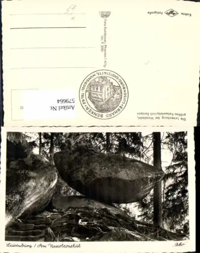 579664,Foto Ak Gesteinsformation Luisenburg Wunsiedel Felsenlabyrinth