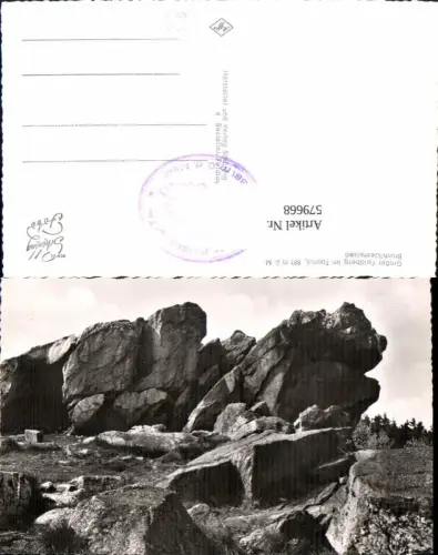 579668,Foto Ak Gr. Feldberg Taunus Brunhildisfelsen Schmitten Gesteinsformation