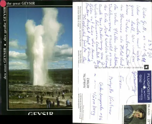 487082,Geysir Island Springquelle im Haukadalur-Gebiet