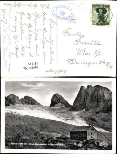 411115,Gletscher Adamek-Hütte Rofangletscher u. Dachstein Gosau