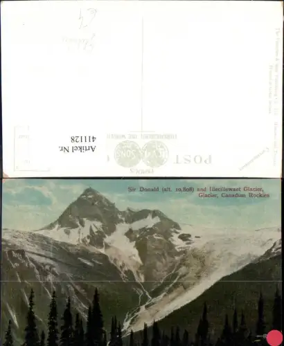 411128,Gletscher Sir Donald and Illecillewaet Glacier Canadian Rockies