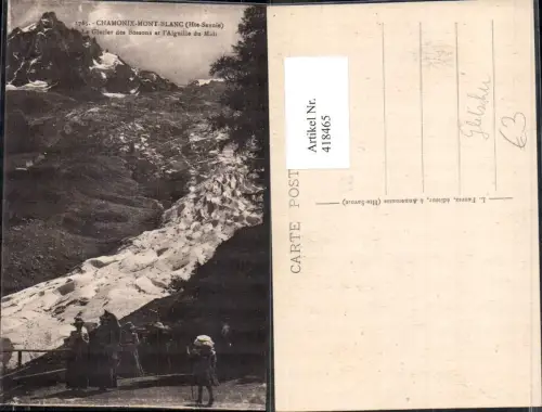 418465,Chamonix-Mont-Blanc Le Glacier des Bossons et l Aiguille du Midi Gletscher