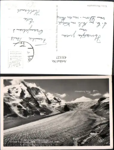 431127,Foto Ak Grossglockner Hochalpenstraße Heiligenblut Parkplatz Gletscher
