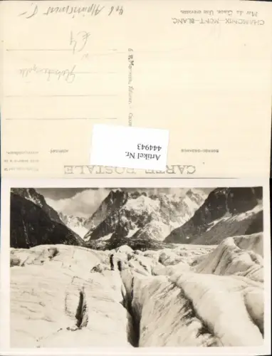 444943,Chamonix-Mont-Blanc Mer de Glace Une crevasse Gletscher Gletscherspalte