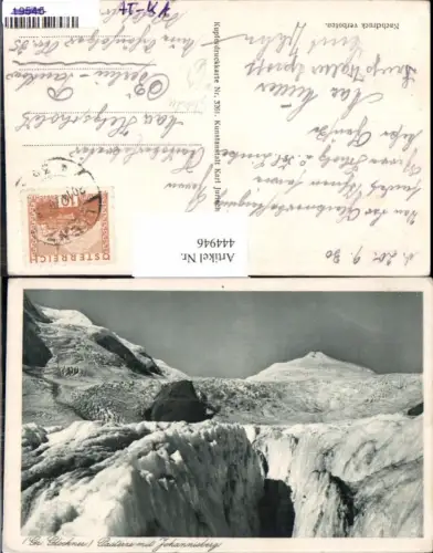 444946,Grossglockner Pasterze mit Johannisberg Gletscher Heiligenblut