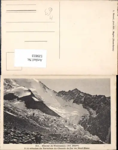539833,Glacier de Bionnassay Chemin de Fer du Mont Blanc Gletscher