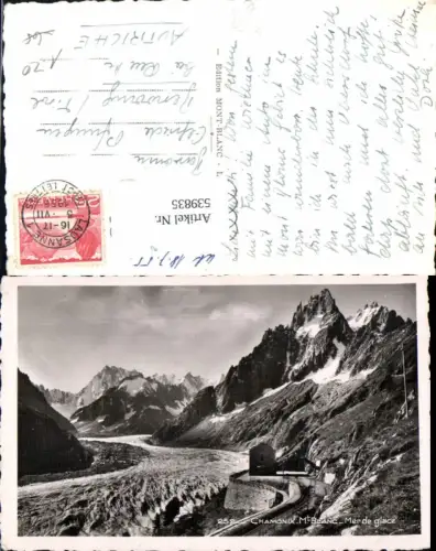 539835,Chamonix Mont Blanc Gare du Montevers Mer de Glace Gletscher