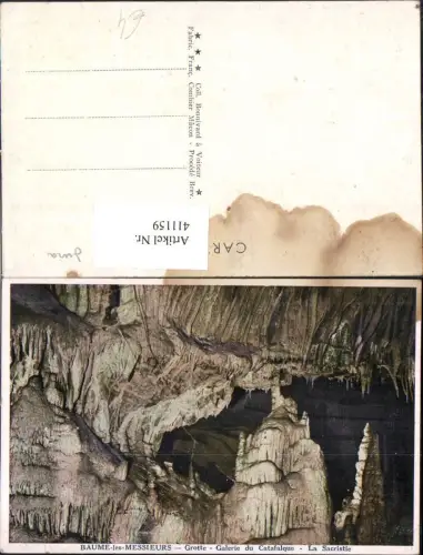 411159,Höhle Baume-les-Messieurs Grotte Galerie du Catafalque La Sacristie