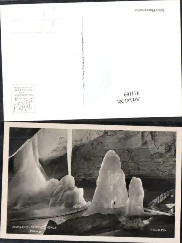 411169,Foto Ak Höhle Grotte Dachstein Rieseneishöhle Eisberge Obertraun