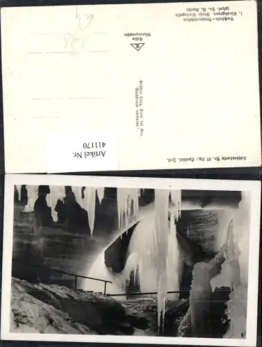 411170,Höhle Grotte Dachstein Rieseneishöhle Eisabgrund Große Eiskapelle Obertraun