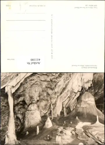 411180,Foto Ak Höhle Grotte Rübeland Harz Hermannshöhle Blick zur Kanzel pub VEB