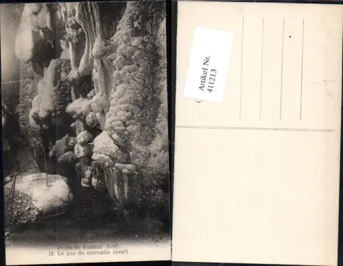 411213,Höhle Grotte Puits de Padirac Lot Le pas du crocodile aval