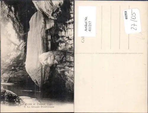 411217,Höhle Grotte Puits de Padirac Lot La Grande Pendeloque